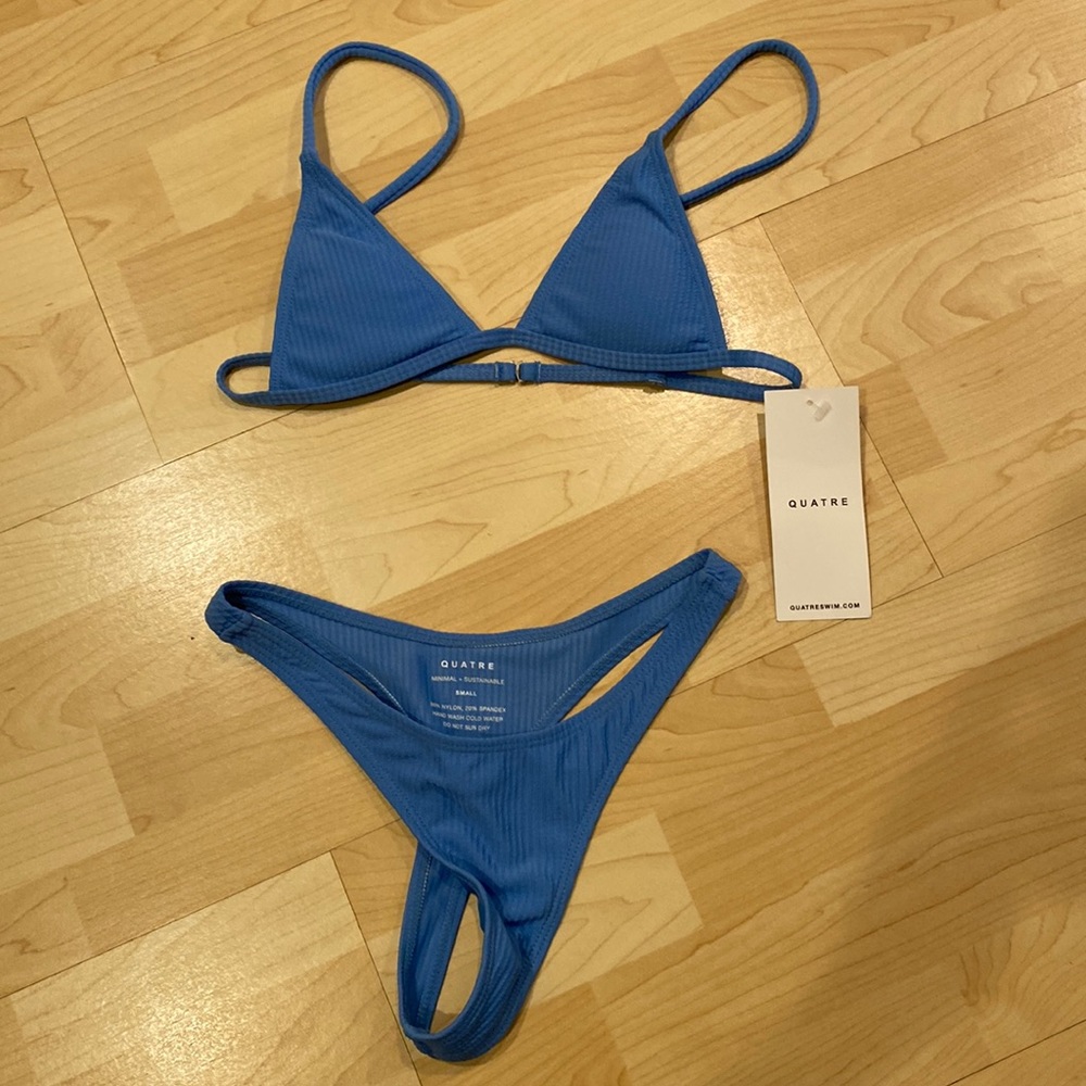 **SOLD**Blue QUATRE 2 piece bikini NWT